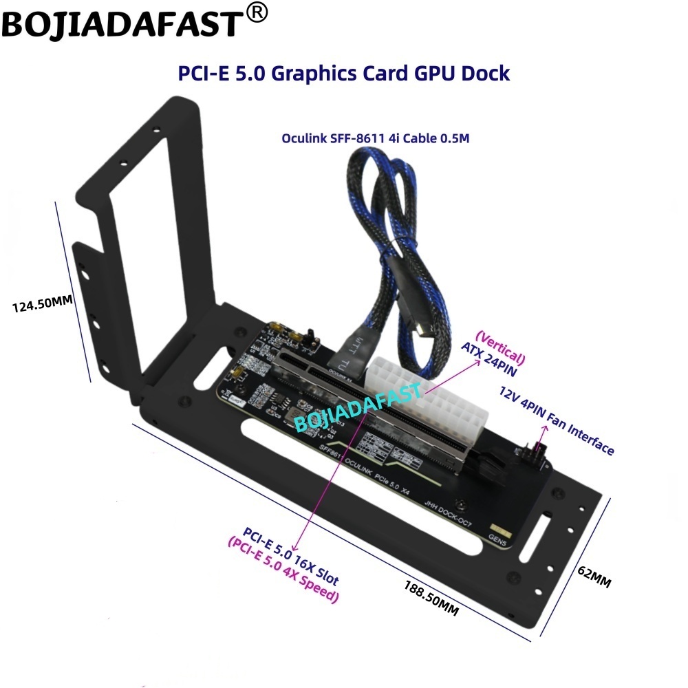 PCI-E 5.0 X4 OCuLink External  - Oculink Egpu Dock Graphics Card ulasan dan harga